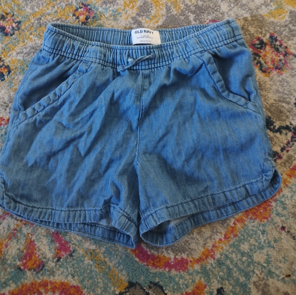 Old Navy girls Casual Blue Linen Shorts